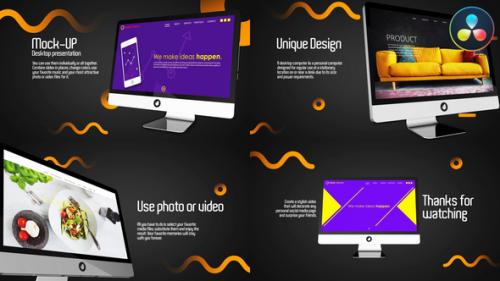 Mock Up Desktop Presentation | DaVinci Resolve - 50940339