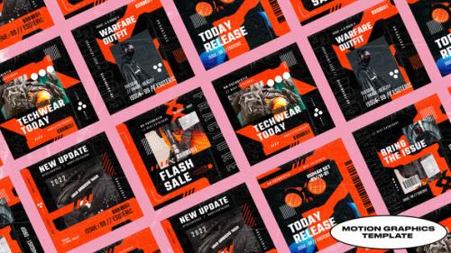 Neontech Techwear Posts | Mogrt - 50992565