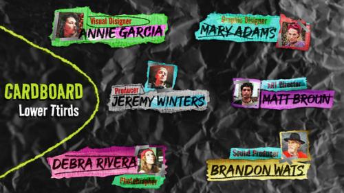 Cardboard Lower Thirds - 50994526