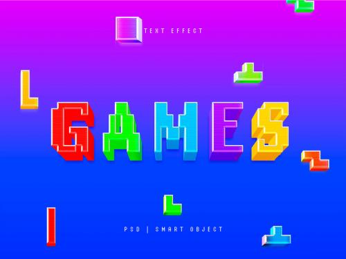Retro Game Text Effect Mockup - 463166401