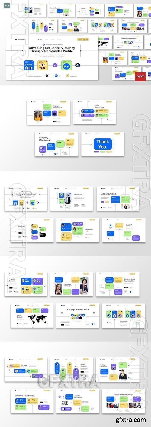White Blue Green Modern Company Profile | 004 3TWQ7AU White Blue Green Modern Company Profile | 004 3TWQ7AU