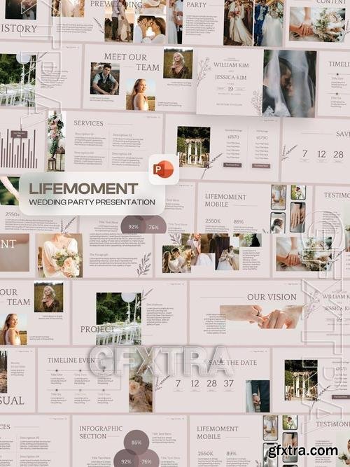 Wedding Party PowerPoint DFS7YJX Wedding Party PowerPoint DFS7YJX