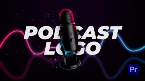 Podcast Microphone Logo Reveal - 50929894