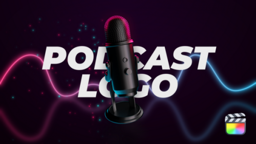Podcast Microphone Logo Reveal - 50941550