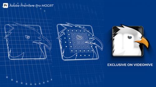 Blueprint Grid Logo Reveal MOGRT 2 - 50931435