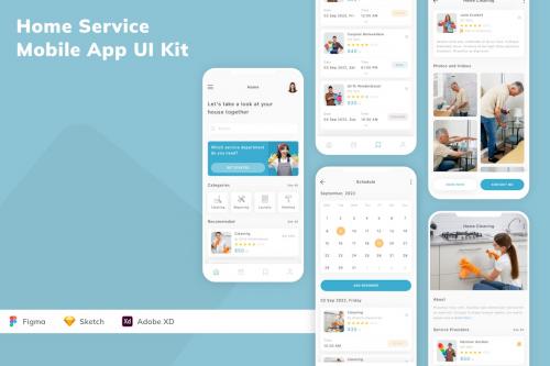 Home Service Mobile App UI Kit