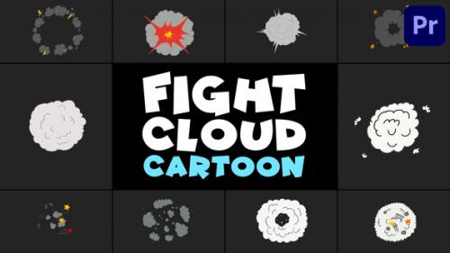 Fight Cloud Cartoon | Premiere Pro MOGRT - 50948001