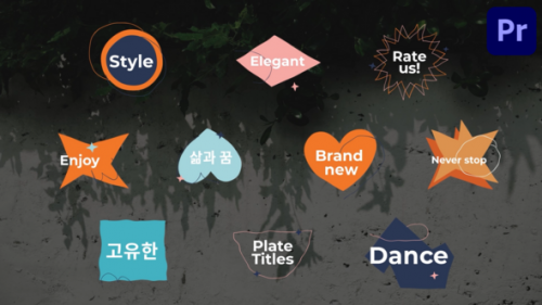 Plate Titles for Premiere Pro - 50950117