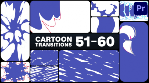 Cartoon Transitions for Premiere Pro - 50950172