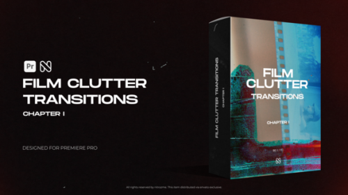 Film Clutter Transitions for Premiere Pro - 50951115