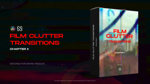 Film Clutter Transitions Vol. 02 for DaVinci Resolve - 50951145