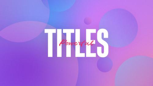 Powerful Motion Title - 50951927