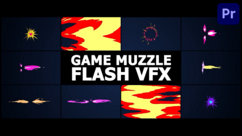 Game VFX Muzzle Flash | Premiere Pro MOGRT - 50957627