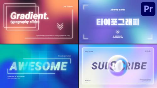Gradients Typography | Premiere Pro MOGRT - 50957651
