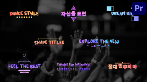 Gradient Shape Titles for Premiere Pro - 50957736