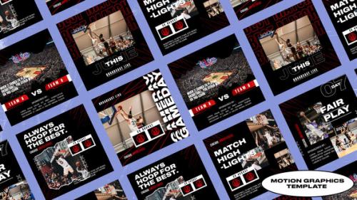 Loops Basketball Media Posts | Mogrt - 50965965