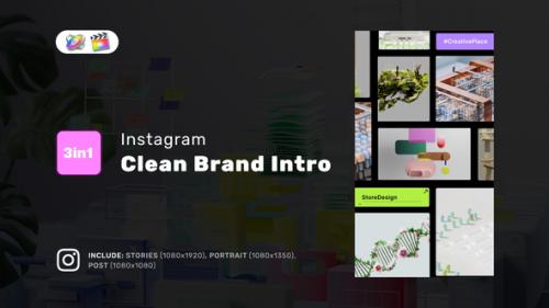 Clean Brand Intro - Instagram Stories, Portrait, Square for FCPX - 50965967
