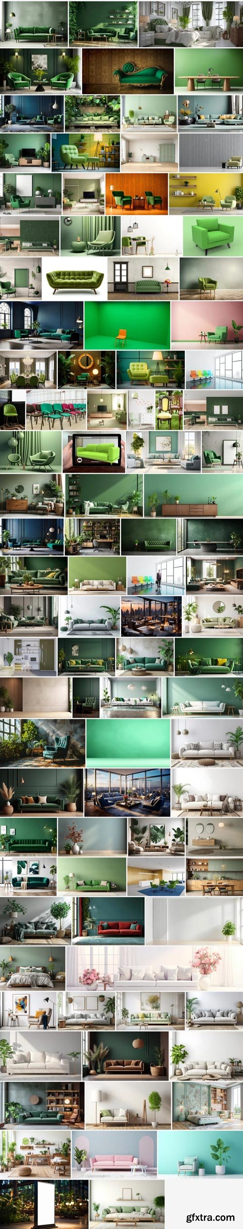 3D Green Furnitures 100xUHQ JPG