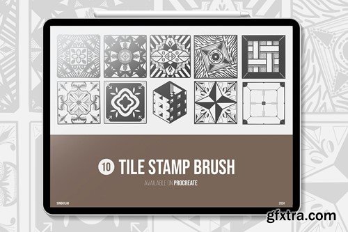 Tile Stamp Brushes 6NAU6MK