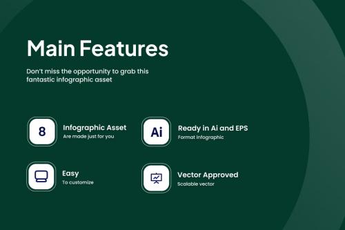 SWOT Line Infographic Asset Illustrator