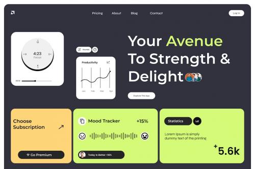 Point - Business Website Hero UI