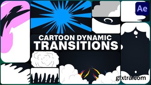 Videohive Cartoon Dynamic Transitions for After Effects 51158858