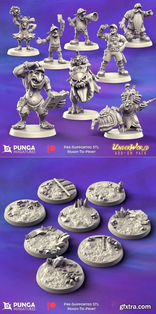 Punga Miniatures – Underworld Add-on Pack – 3D Print Model