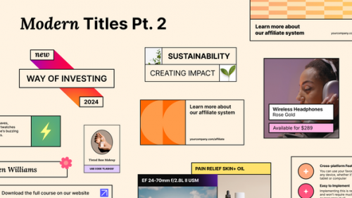 Modern Titles Pt. 2 for Premiere - 51091619