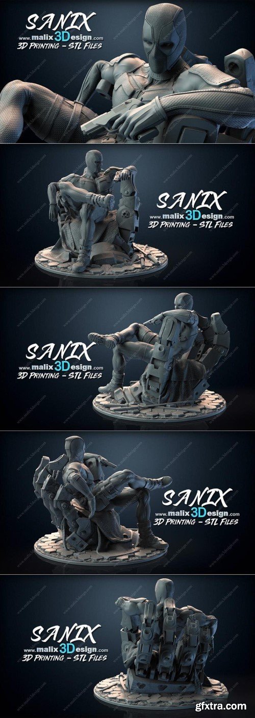 Sanix – Deadpool – 3D Print Model