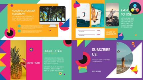 Colorful Shapes Slideshow for DaVinci Resolve - 51099007