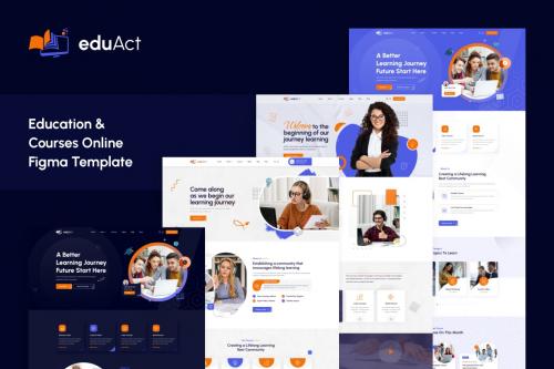 EduAct - Education & Courses Figma Template