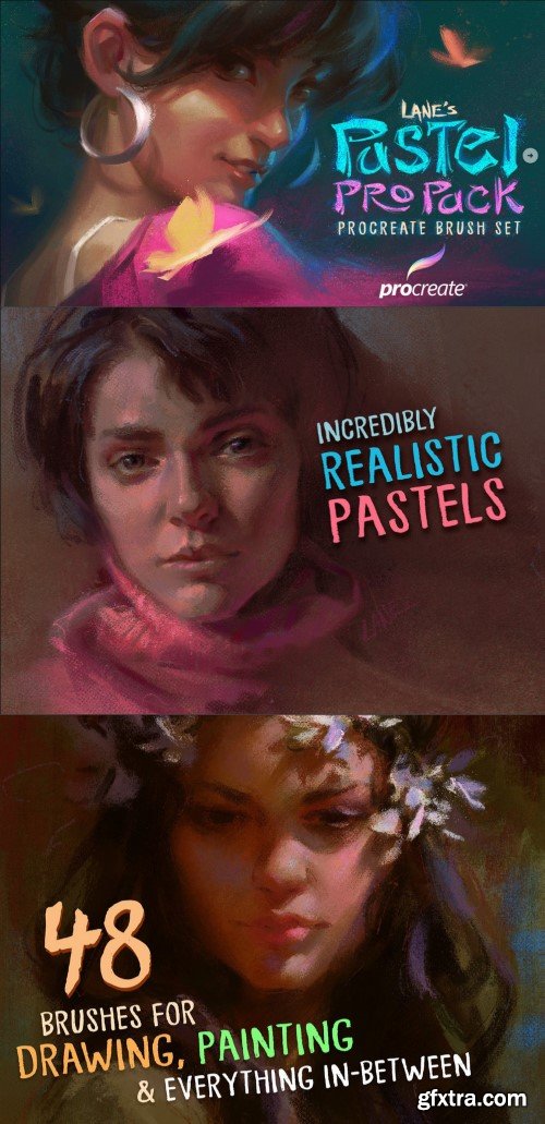The Pastel Pro Pack : Procreate Brush Set by Lane.Draws