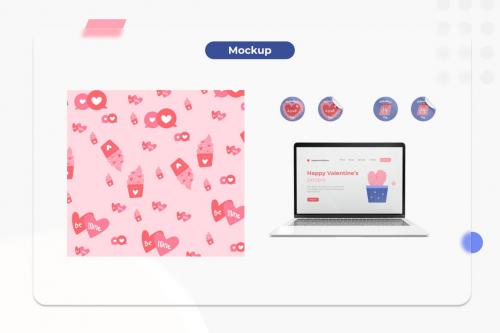 Valentine Sticker Illustrations Collections