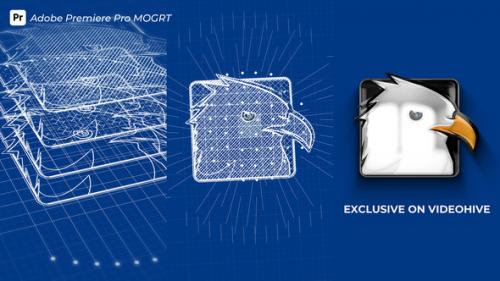 Blueprint Grid Logo Reveal MOGRT 3 - 51001187