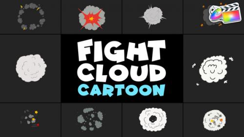 Fight Cloud Cartoon | FCPX - 51012650