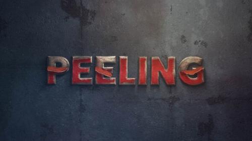 Peeling Paint And Metal Titles - 51014536