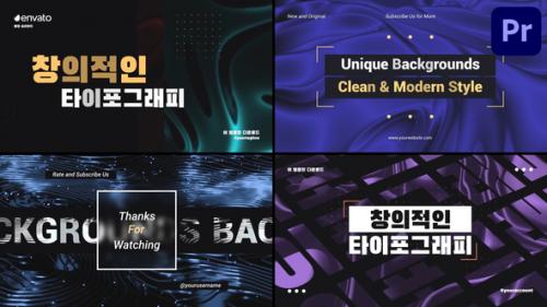 Backgrounds Typography for Premiere Pro - 51076579