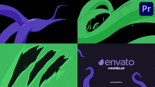 Anime Tentacles Logo Opener for Premiere Pro - 51084042