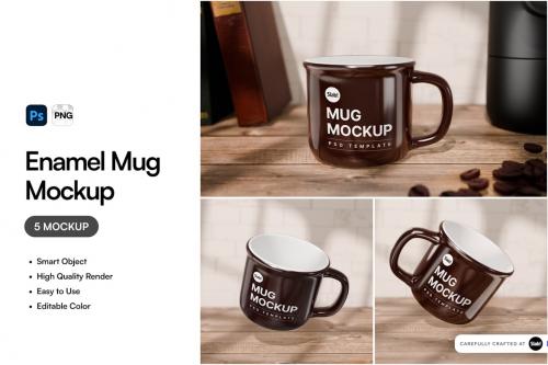 Enamel Mug Mockup