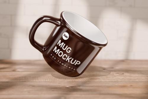 Enamel Mug Mockup