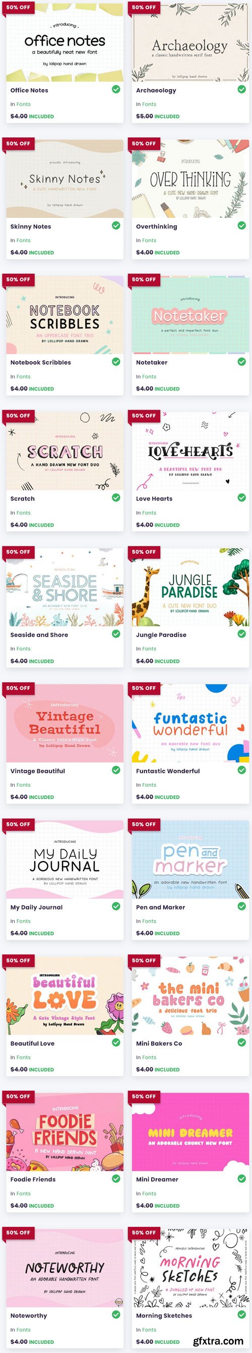 The Crafters Font Bundle - 20 Premium Fonts The Crafters Font Bundle - 20 Premium Fonts