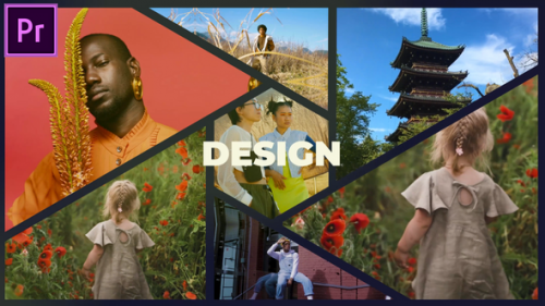 Split Screen Gallery Slideshow MOGRT for Premier Pro - 51137383