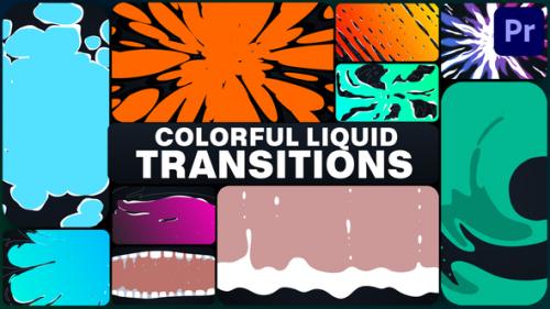 Colorful Liquid Transitions for Premiere Pro - 51137588