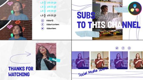 Social Media Slides for DaVinci Resolve - 51140369