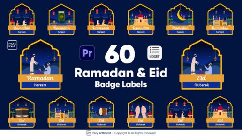 Ramadan & Eid Badge Labels For Premiere Pro - 51141340