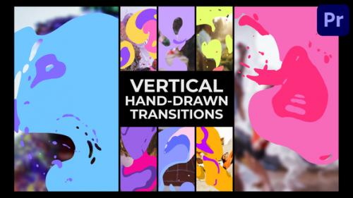 Vertical Liquid Hand Drawn Transitions | Premiere Pro - 51195613
