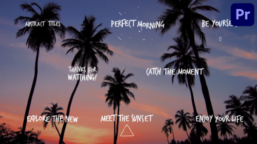 Abstract Scribble Titles for Premiere Pro - 51196015