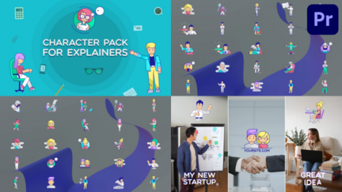 Characters Pack For Explainers for Premiere Pro - 51207655