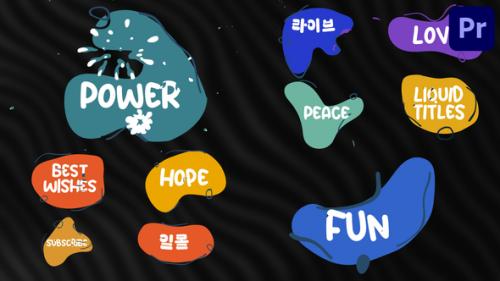 Liquid Plate Titles | Premiere Pro - 51207821