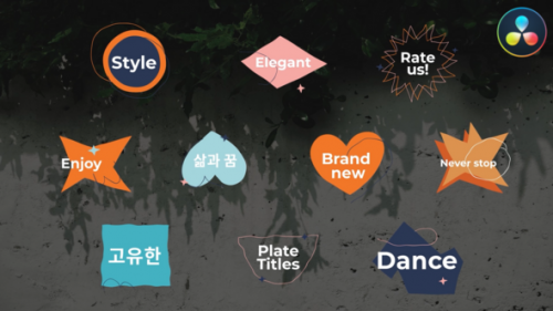 Plate Titles for DaVinci Resolve - 51208280